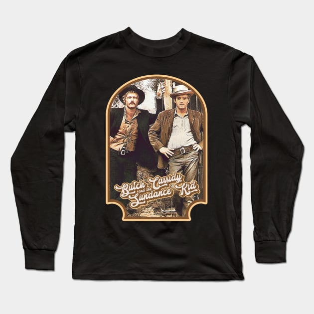 Butch Cassidy and the Sundance Kid Long Sleeve T-Shirt by darklordpug